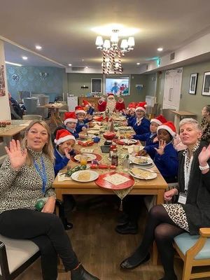 Festive celebrations have been taking place at care homes
