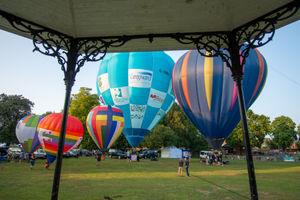 Oswestry's Balloon Festival returned over the weekend. Picture: Graham Mitchell.