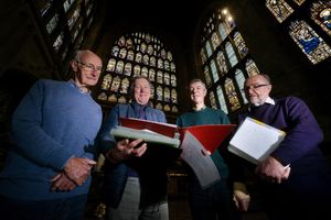 Stuart McLaren (Chair of the Fabric Commitee), Peter Nield (Finance & Operations), Ewart Carson (Chair of the Lotter Bid) and Michael Hunt (Steward) have been putting the bid together