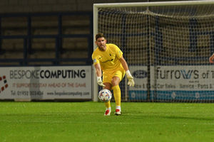AFC Telford United midfielder Jimmy Armson was called into action as the Bucks' goalkeeper during Tuesday night's victory over Peterborough Sports (Picture: Kieren Griffin Photography)
