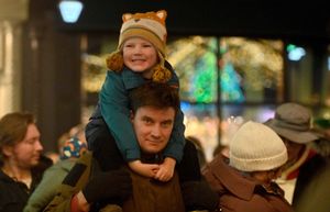 Young and old were getting into the festive swing of things.