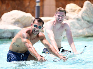 Supporting image for story: Wolves squad cool off during intense training camp - Gallery 