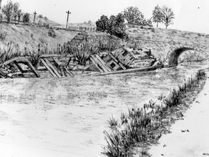 Supporting image for story: Montgomery Canal ‘Ghost boat’ inspires Midlands artist