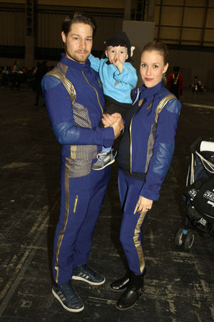 A family flew in from Switzerland to meet their favourite stars. Photos by: Graham Martin