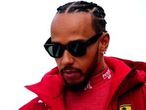 Ferrari driver Lewis Hamilton in Bahrain