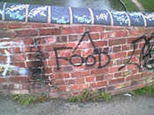 Supporting image for story: Writing's still on wall for graffiti mess