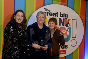 Ambassador of the Year winner Mary Harding with Vicky Price and Doreen Tipton.