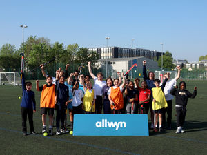 Tess Howard one of the other 15 athletes who will also receive funding put on a session for school children as Allwyn announced the recipients of the ChangeMaker fund.