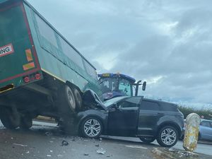 Supporting image for story: Police issue update on tractor trailor and car collision on Shropshire A road