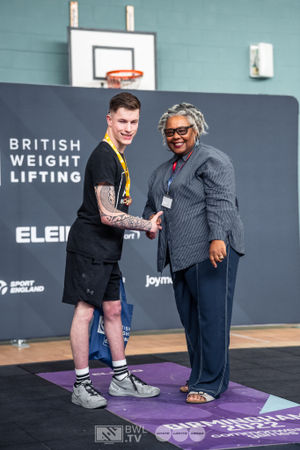 Adaptive athlete Jay Southern with Councillor Jackie Taylor, Cabinet Member for Adult Services, Health and Wellbeing