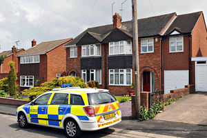 Police at a house in Wellington which they have been searching