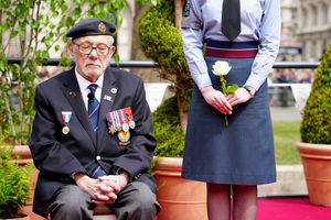 Second World War veteran Alan Kennett joined the RAF service at the age of 18. Credit: Jeff Moore/PA Wire