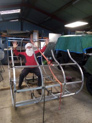 Supporting image for story: Santa and brand new sleigh at Christmas lights switch-on