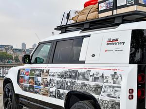Supporting image for story: Land Rover Defender converted into ‘UK’s smallest museum’ to celebrate Red Cross