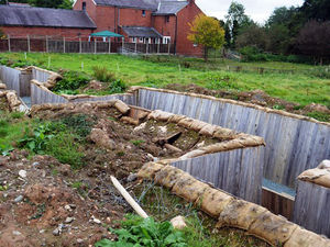 Supporting image for story: Arsonists wreck Oswestry's replica First World War trenches