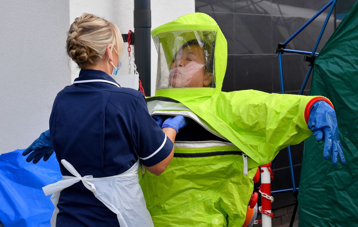 Fake helicopter crash training exercise carried out at Telford hospital