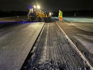 Supporting image for story: Airport completes £2m of night-time airfield maintenance work  