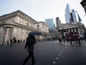 The street outside the Bank of England and Royal Exchange