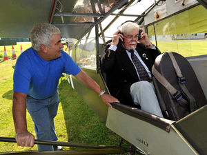 Supporting image for story: Joy for aviation enthusiast, 86, after being reunited with plane
