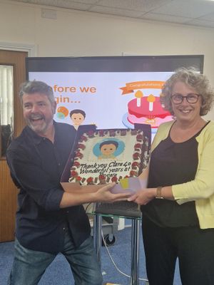 Ant Burns and Clare Jarvis 