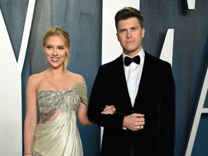 Supporting image for story: Scarlett Johansson gives birth to first child with Colin Jost