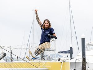 Supporting image for story: Briton becomes first triple amputee to sail solo and unsupported across the Pacific
