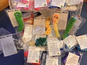 Supporting image for story: NHS trust asks for volunteers to make crocheted Worry Worms to help young people manage their emotions