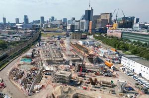 Aerial view shows the site of the Birmingham High Speed Rail 2 station construction site at Curzon Street on September 07, 2023 | Getty Images
