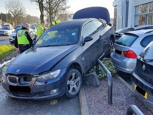 Supporting image for story: BMW driver loses control and crashes into Oldbury BMW garage