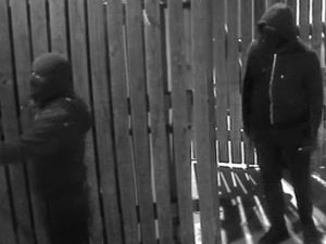 Supporting image for story: CCTV released after burglars break into Shell garage and make off with cigarettes in a bed sheet