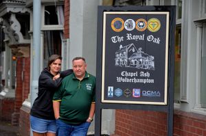 Emma and Terry Cole make sure the Royal Oak is a favoured place for matchday drinkers