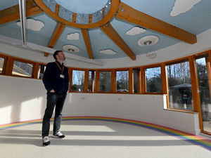 Supporting image for story: New photos show Walsall hospice refurb reaching 'key' milestone as it edges closer to completion