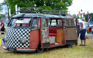 This camper van had a unique appearance