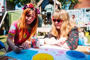 Grace Binnie, seven, and mum Rachel Moss from Bearwood