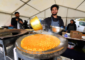 Attendees could dine on the offerings of street food sellers at the event