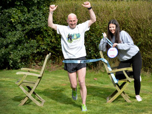 Supporting image for story: Beating the coronavirus blues: Burntwood man runs 26.2 miles in back garden