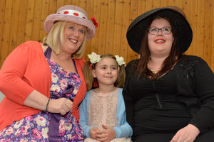 Naomi Hutton, 7-year-old Gemma Sandy and Hannah Jones