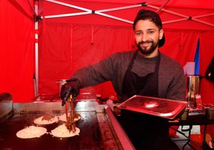 Faris Kallullathil puts together the excellent tacos at Birria Street