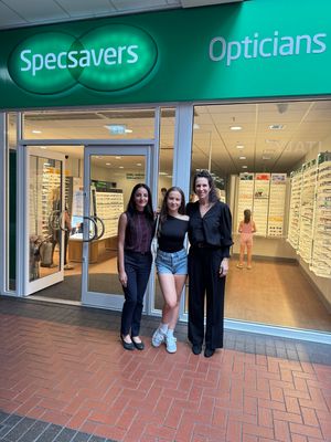 Store director, Jaz (left), Felicity, and store director, Claire (right).