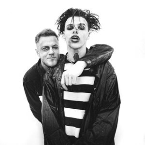 Yungblud, right, with Dan Reynolds of Imagine Dragons - who features on the EP
