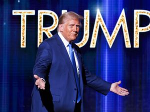 Supporting image for story: Trump talks up election victory as he receives patriot of the year award