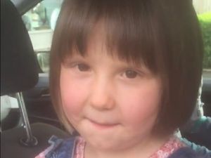 Supporting image for story: Alice's long locks cut to raise £600 for charity