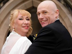 Wendy and Alan Steele pictured on their wedding day in Little Drayton. Photo: Amanda Reynolds