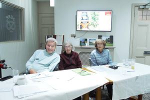 David Salt is joined by his helpers on the day.