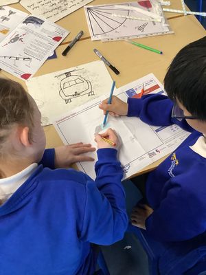 Budding engineers at Lift Four Dwellings Primary 
