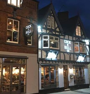 The Cock'n'Bull is on Stourbridge High Street