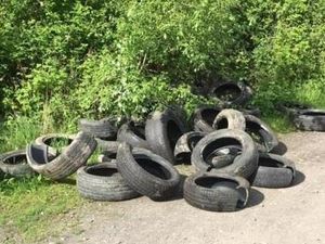 Supporting image for story: Police appeal over dumped tyres near Telford