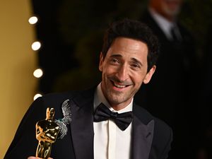 Oscar winner Adrien Brody attending the Vanity Fair Oscar Party held at the Wallis Annenberg Centre for the Performing Arts in Beverly Hills, Los Angeles