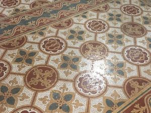 Supporting image for story: From dirty to delightful - Shrewsbury Cathedral's stunning Pugin floor gets a spring clean