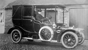 The Staniers' chauffeur driven motor from the early 20th century.